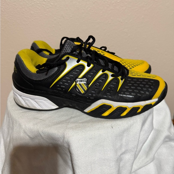K-Swiss Other - K-Swiss Men's Athletic Shoes in Black, Yellow, and White